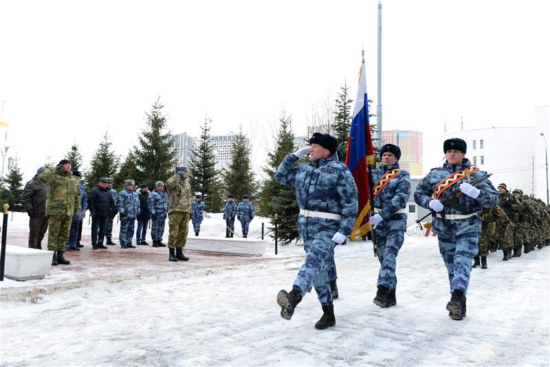 Бойцы московского ОМОН вернулись из служебной командировки