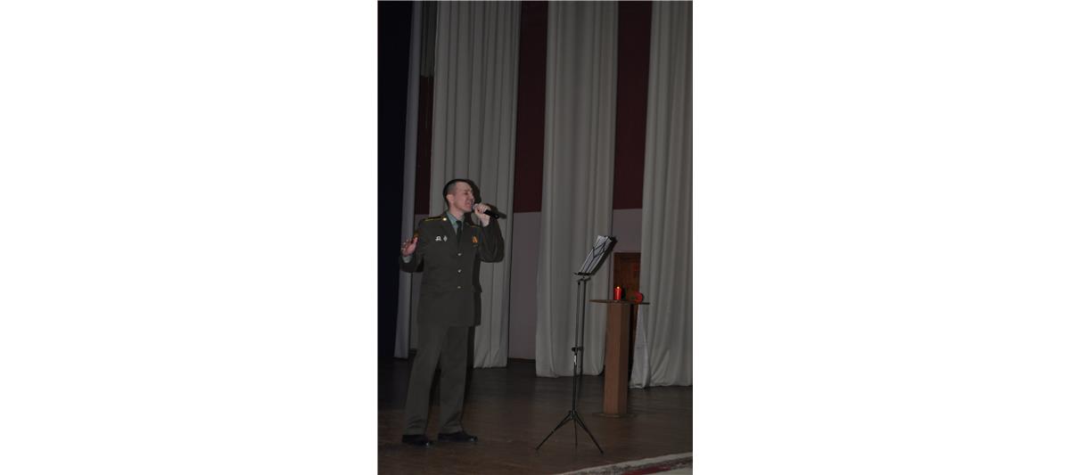 В Новосибирском военном институте Росгвардии состоялся тематический вечер, посвященный 75-летию полного освобождения Ленинграда от фашистской  блокады