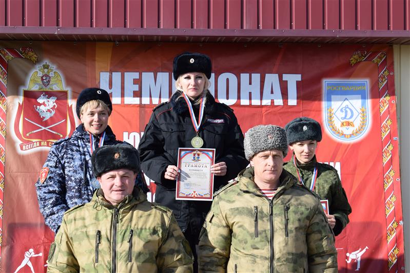 Завершился чемпионат Южного округа Росгвардии по служебному двоеборью
