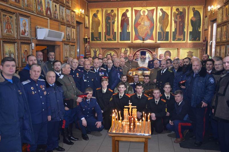 В храме при Московском президентском кадетском училище имени М.А. Шолохова отслужена заупокойная панихида по жертвам политики расказачивания