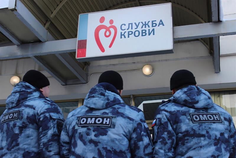 В Москве сотрудники Росгвардии приняли участие в безвозмездной сдаче донорской крови