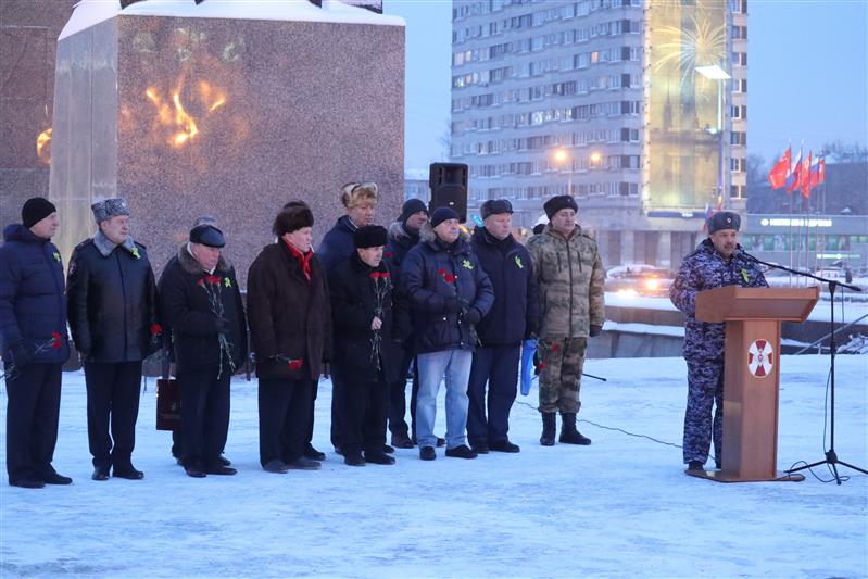 Росгвардейцы Северо-Западного округа провели торжественные мероприятия, посвящённые 75-й годовщине снятия блокады Ленинграда