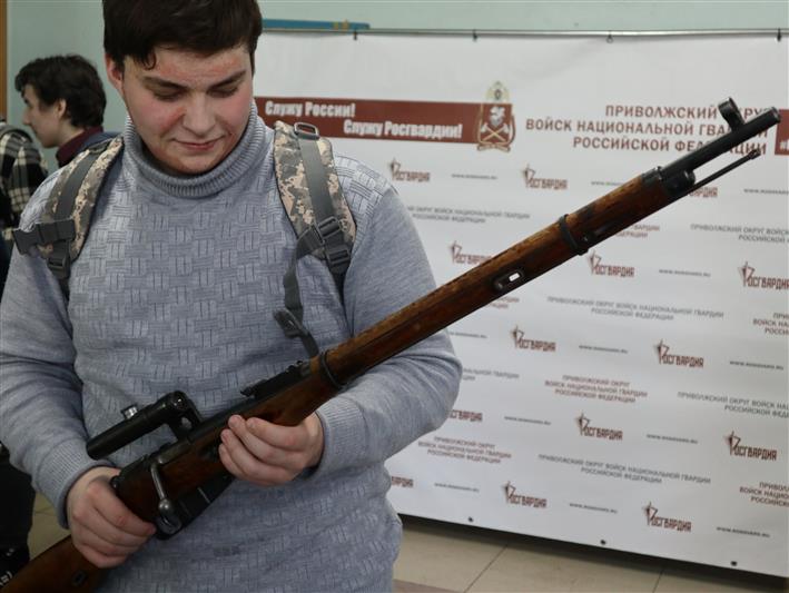 Военно-патриотическая акция «Служу России! Служу Росгвардии!» стартовала в Нижегородской области (фото, видео)