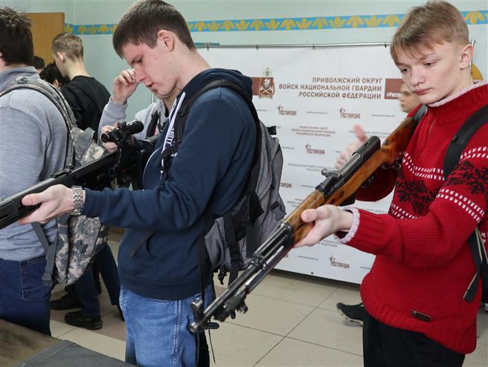 Военно-патриотическая акция «Служу России! Служу Росгвардии!» стартовала в Нижегородской области (фото, видео)