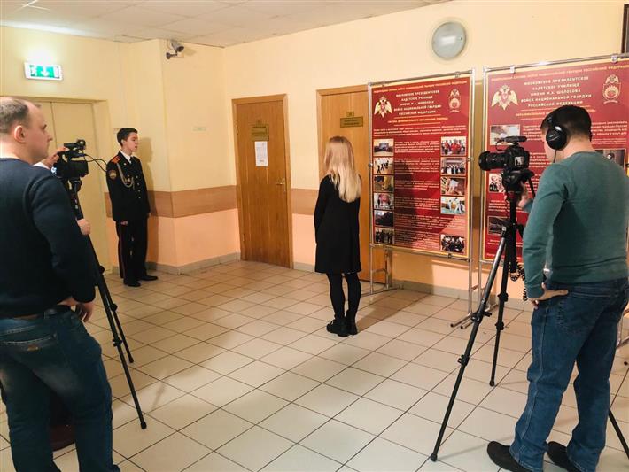 Воспитанники Московского президентского кадетского училища им. М.А. Шолохова стали участниками первого сюжета из цикла «Кадетский взгляд» (фото, видео)