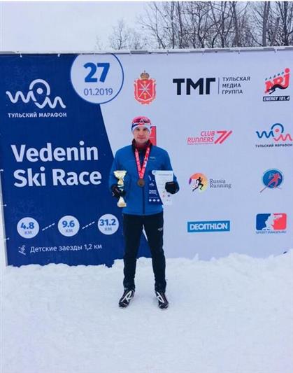 Тульский росгвардеец стал победителем лыжной гонки «Vedenin Ski Race»
