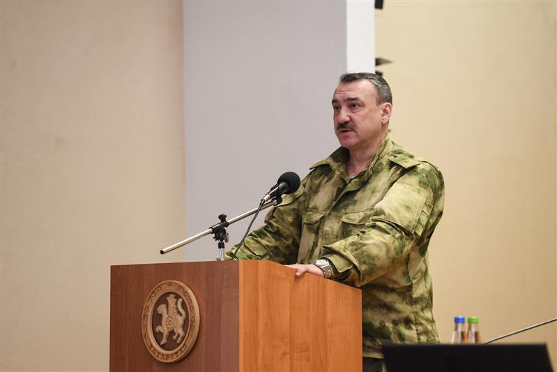 Начальник Управления Росгвардии по Республике Татарстан подвел итоги служебно-боевой деятельности подчиненных за 2018 год 
