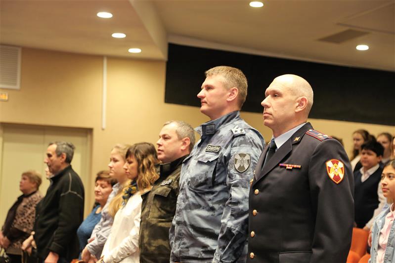 Тульские росгвардейцы провели торжественное собрание в честь Дня защитника Отечества