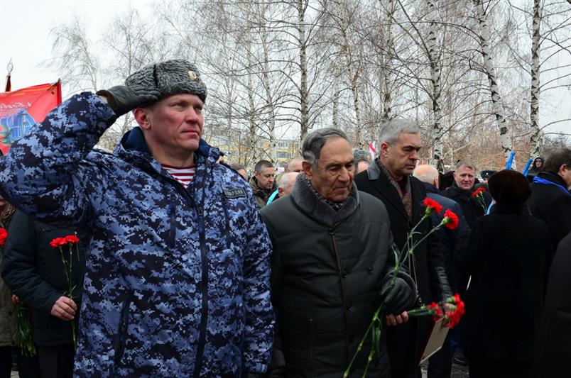Росгвардейцы приняли участие в открытии мемориала воинам-интернационалистам в Тамбове