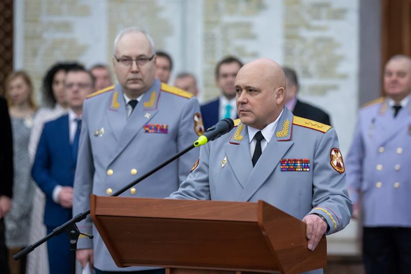 Военнослужащим и сотрудникам Росгвардии вручили ведомственные награды в Музее Победы (фото, видео)