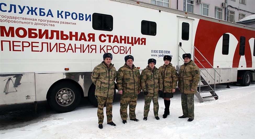 В преддверии Дня защитника Отечества мордовские росгвардейцы и сотрудники полиции приняли участие в донорской акции 