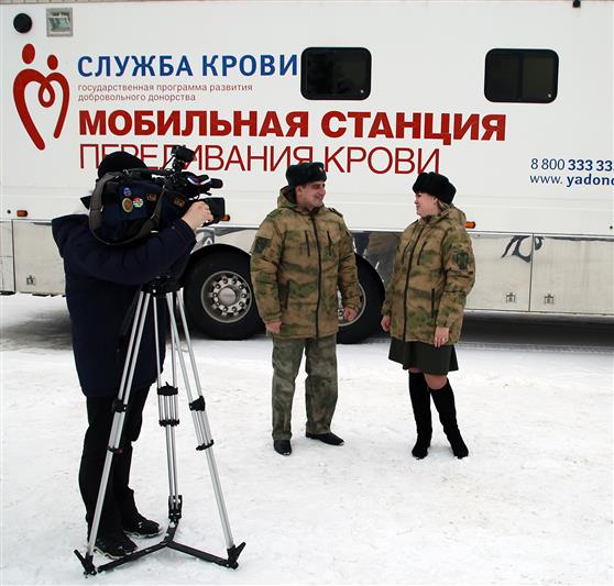 В преддверии Дня защитника Отечества мордовские росгвардейцы и сотрудники полиции приняли участие в донорской акции 