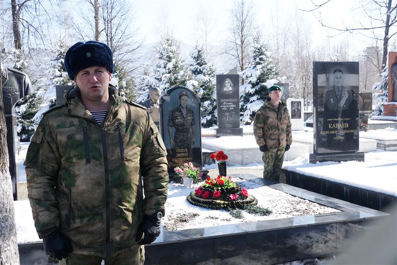 Во Владикавказе почтили память павшего офицера войск право-порядка Дмитрия Семенова