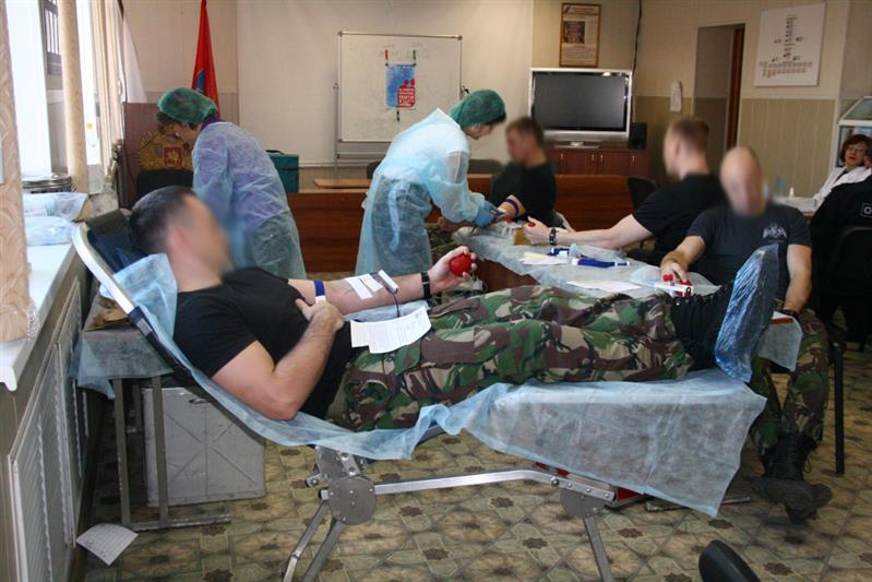 Магаданские росгвардейцы приняли участие  в благотворительной акции «День донора»