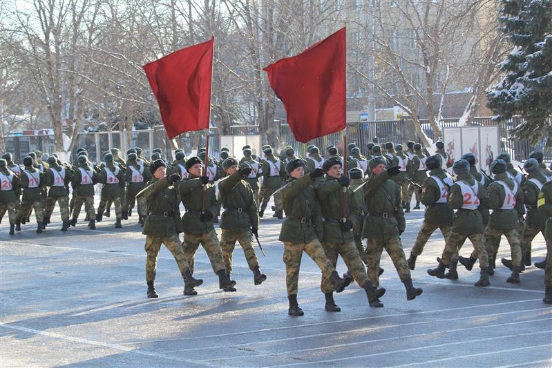 Курсанты Саратовского военного института Росгвардии готовятся к параду Победы на Красной площади