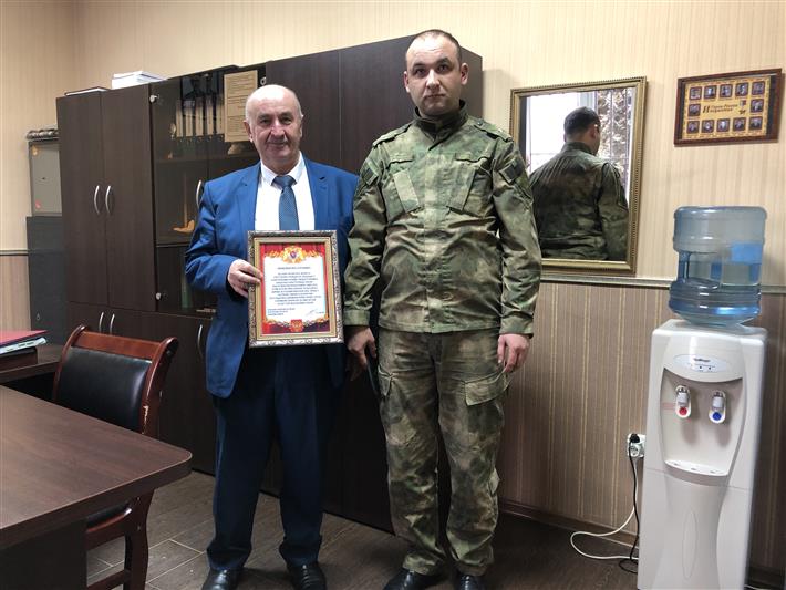 Начальник Управления Росгвардии по Республике Ингушетия  поздравил с Днем рождения главного редактора газеты «Сердало» 