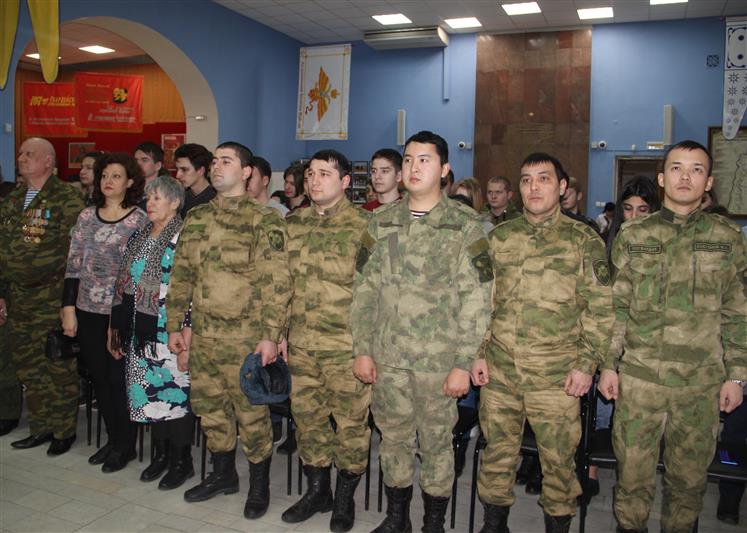 Астраханские росгвардейцы приняли участие в патриотическом мероприятии «Святое дело - Родине служить»