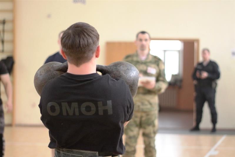 В Управлении Росгвардии по Хабаровскому краю состоялись соревнования по гиревому спорту