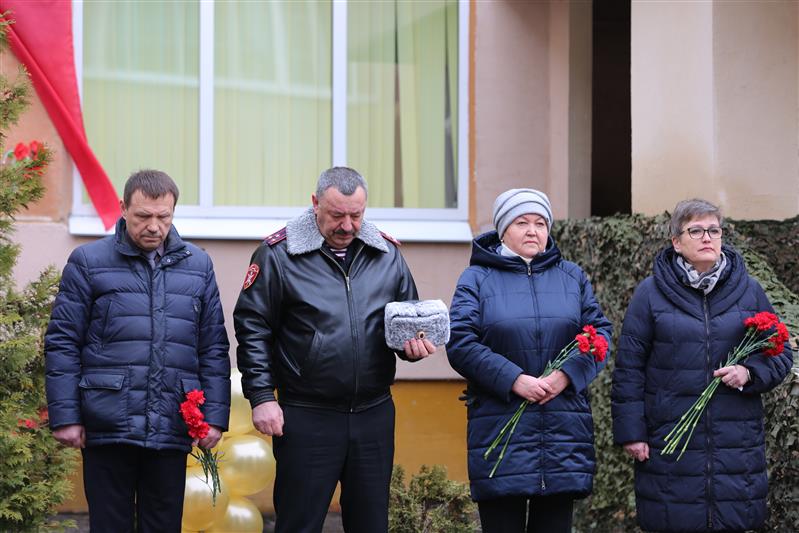 В Туле открыли мемориальную доску памяти павшего воина правопорядка 