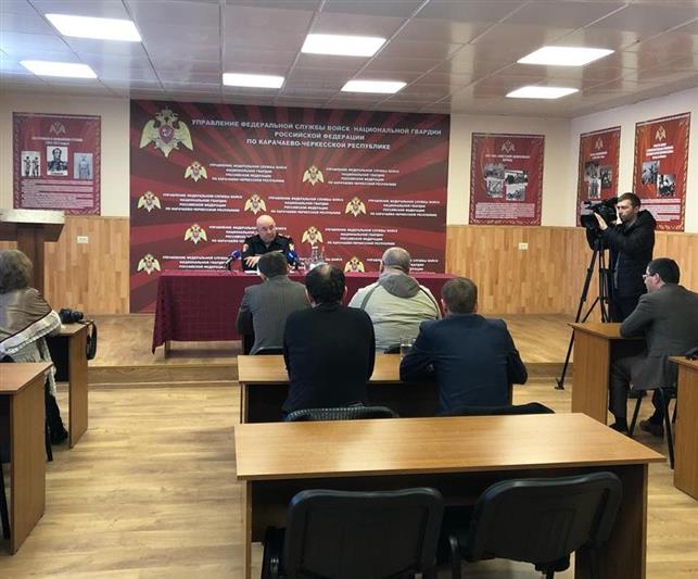 Руководитель Управления Росгвардии по Карачаево-Черкесской Республике ответил на вопросы журналистов