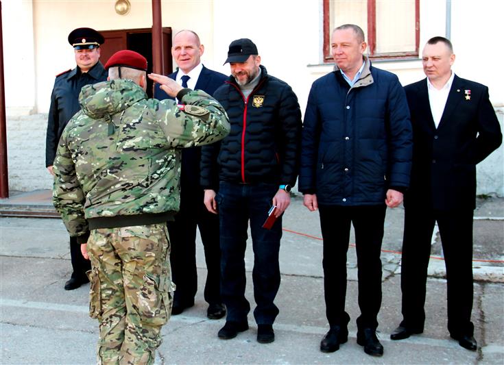 Бойцы севастопольского ОМОН «Беркут» отметили пятилетие воссоединения Крыма с Россией