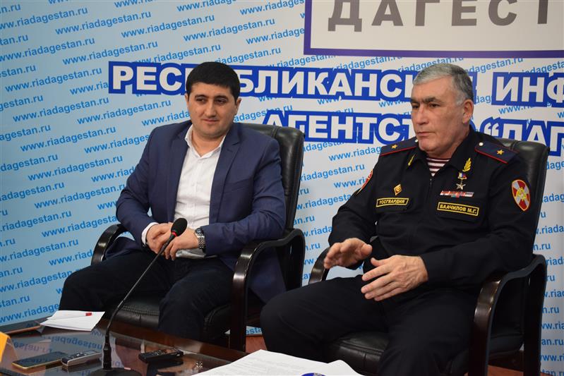Начальник Управления Росгвардии по Республике Дагестан провел пресс-конференцию для представителей региональных СМИ  