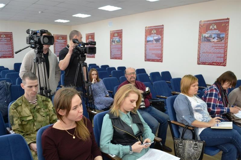 Накануне Дня Росгвардии в управлении ведомства по Курганской области прошла пресс-конференция