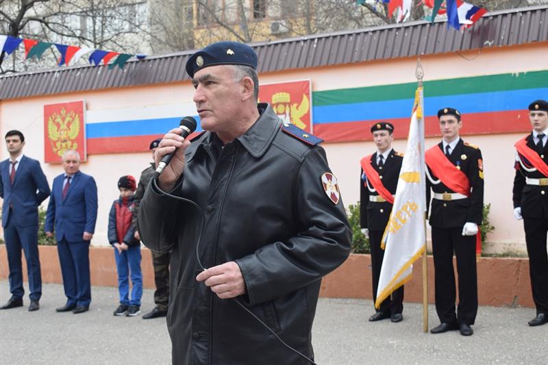 Представители Управления Росгвардии по Республике Дагестан приняли участие в торжественном мероприятии, посвященном принятию присяги кадетами