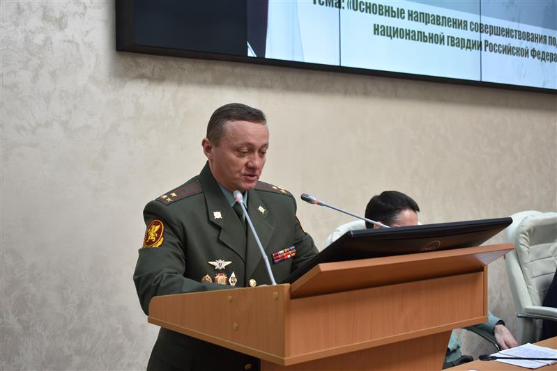 Факультет Росгвардии Военного университета провел конференцию по вопросам морально-психологического обеспечения служебной деятельности 