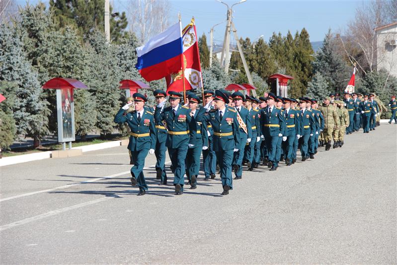 В воинских частях Росгвардии с дислокацией в Чеченской Республике прошли торжественные мероприятия ко Дню Росгвардии 