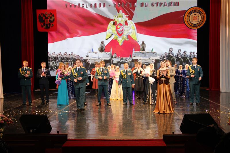 В воинских частях Росгвардии с дислокацией в Чеченской Республике прошли торжественные мероприятия ко Дню Росгвардии 