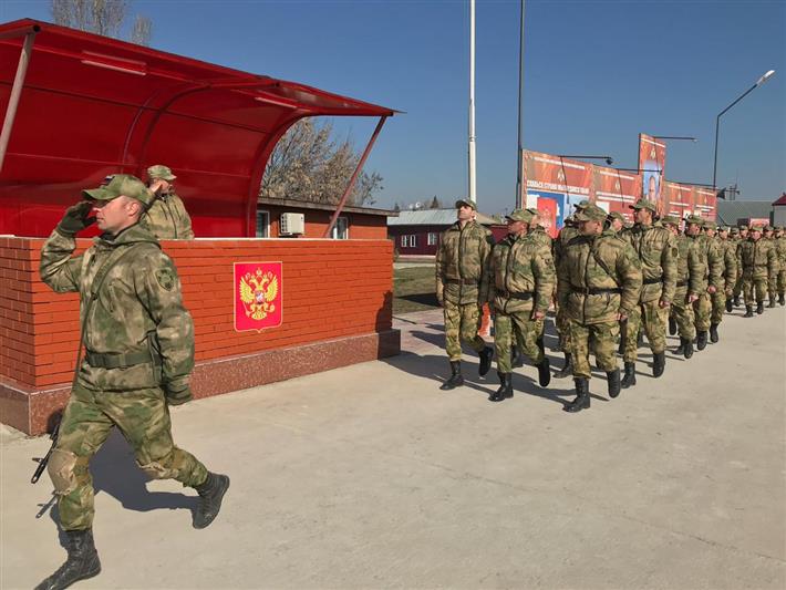 В воинских частях Росгвардии с дислокацией в Чеченской Республике прошли торжественные мероприятия ко Дню Росгвардии 