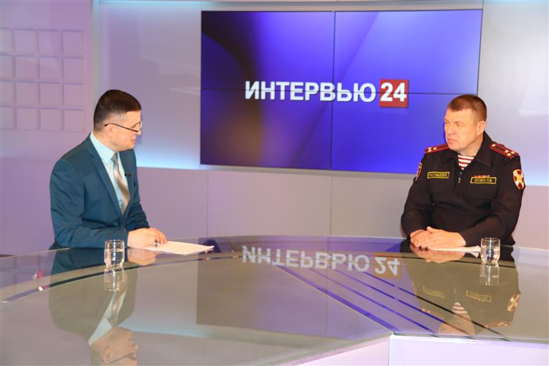 Начальник Управления Росгвардии по Забайкальскому краю дал интервью телеканалу «Россия 24»
