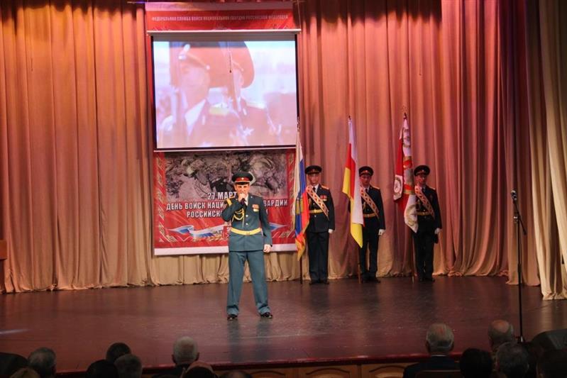 В свой профессиональный праздник росгвардейцы прошли торжественным маршем по центральной площади Владикавказа