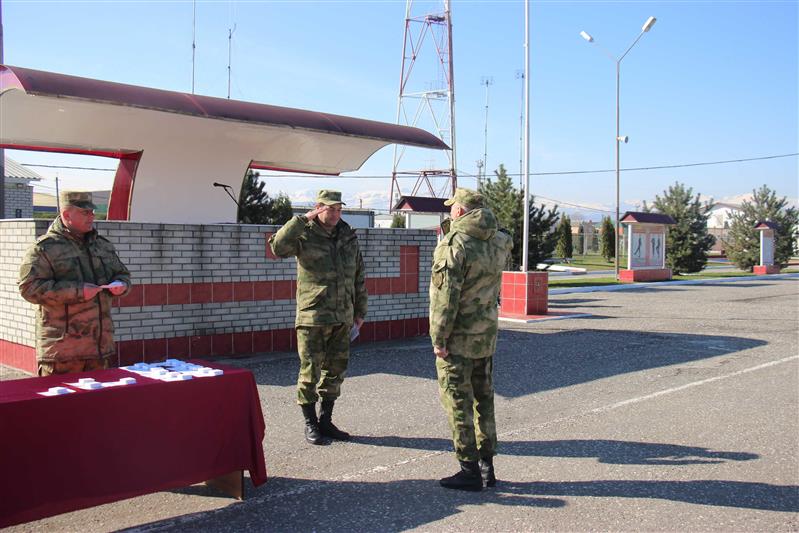 В воинских частях Росгвардии с дислокацией в Чеченской Республике прошли торжественные мероприятия ко Дню Росгвардии 