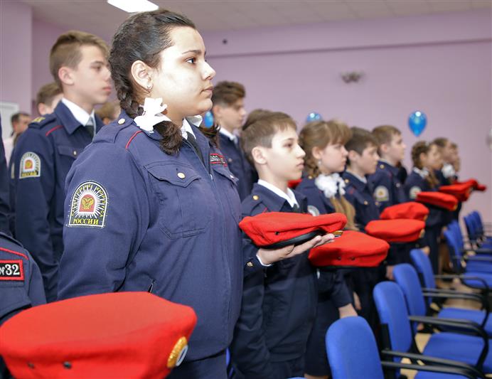 В кадетское братство Росгвардии приняты 26 саранских школьников (фото, видео)