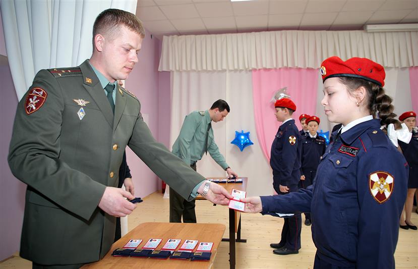 В кадетское братство Росгвардии приняты 26 саранских школьников (фото, видео)