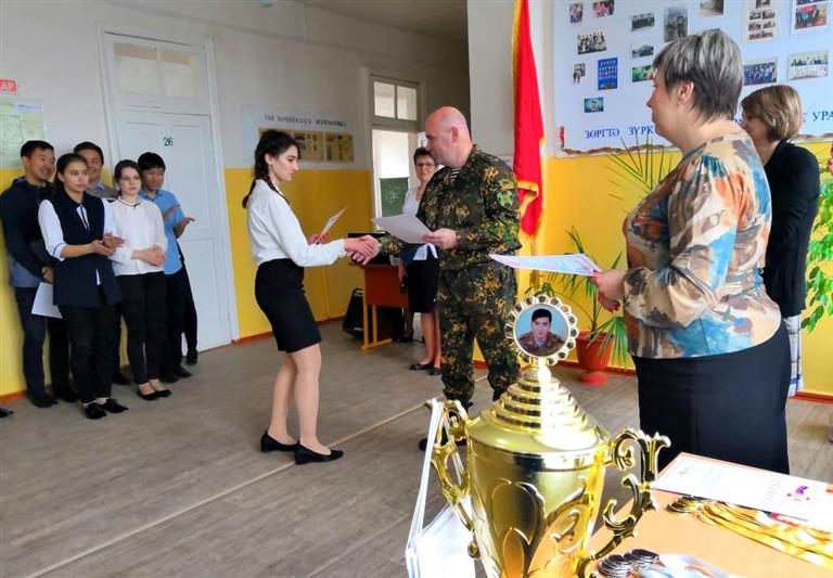 Калмыцкие росгвардейцы провели для школьников турнир по топографии памяти павшего воина правопорядка
