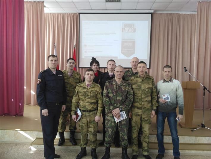 Ивановские росгвардейцы встретились с представителем регионального отделения движения «Общее дело»
