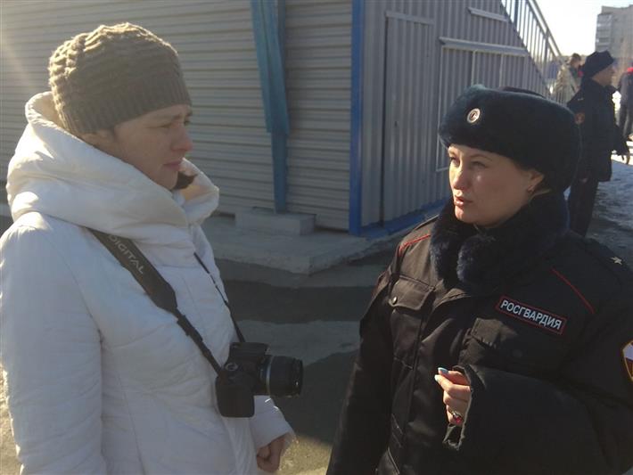 В Алтайском крае журналисты окунулись в служебные будни сотрудников вневедомственной охраны (видео)