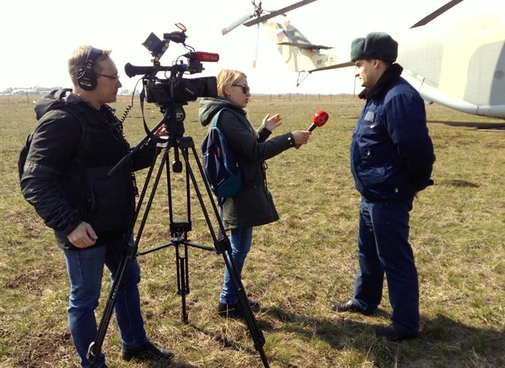 Журналисты «Звезды» подготовили телесюжет о летчиках ростовского авиаполка Росгвардии
