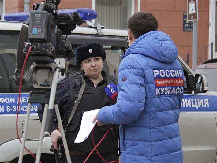 Корреспонденты кемеровского областного телевидения посетили подразделения Росгвардии
