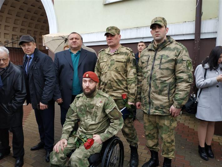 Мемориальная доска павшему бойцу «Витязя» открыта в Белгороде