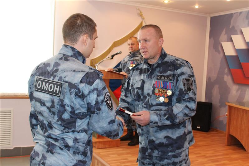 Курский ОМОН отметил очередную годовщину своего создания 