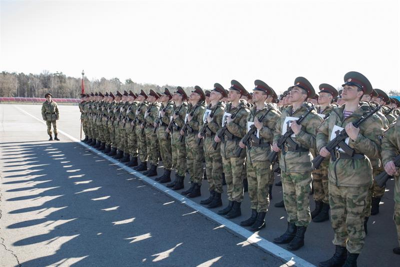 Парадная тренировка Росгвардии