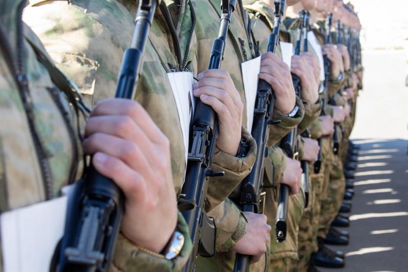 Парадная тренировка Росгвардии