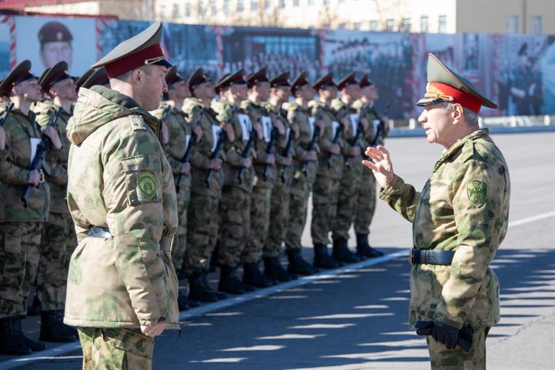 Парадная тренировка Росгвардии