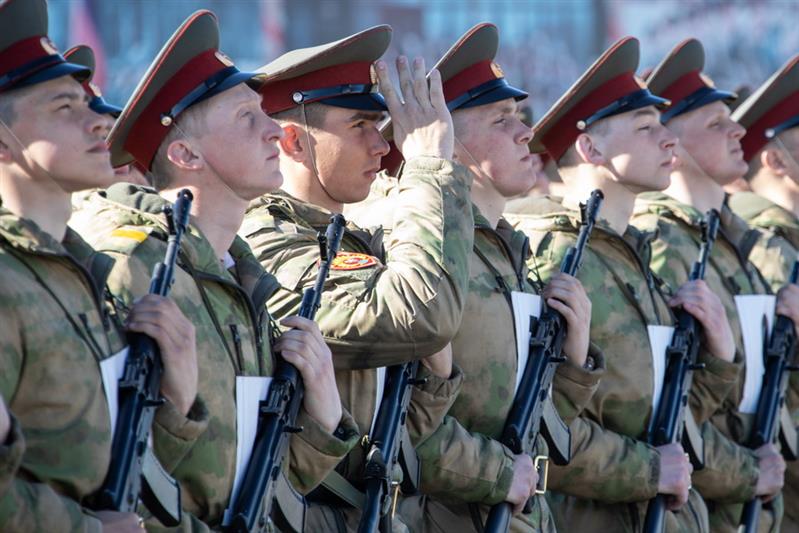 Парадная тренировка Росгвардии