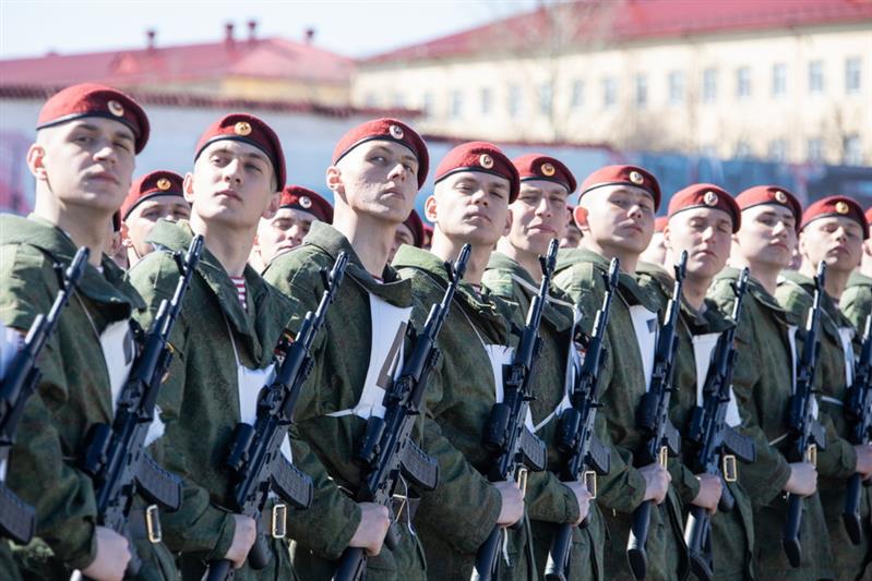 Парадная тренировка Росгвардии