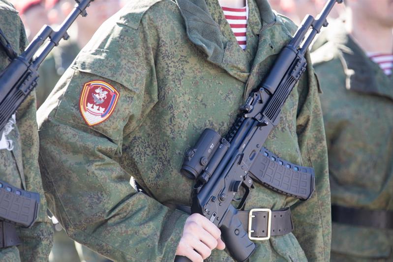 Парадная тренировка Росгвардии